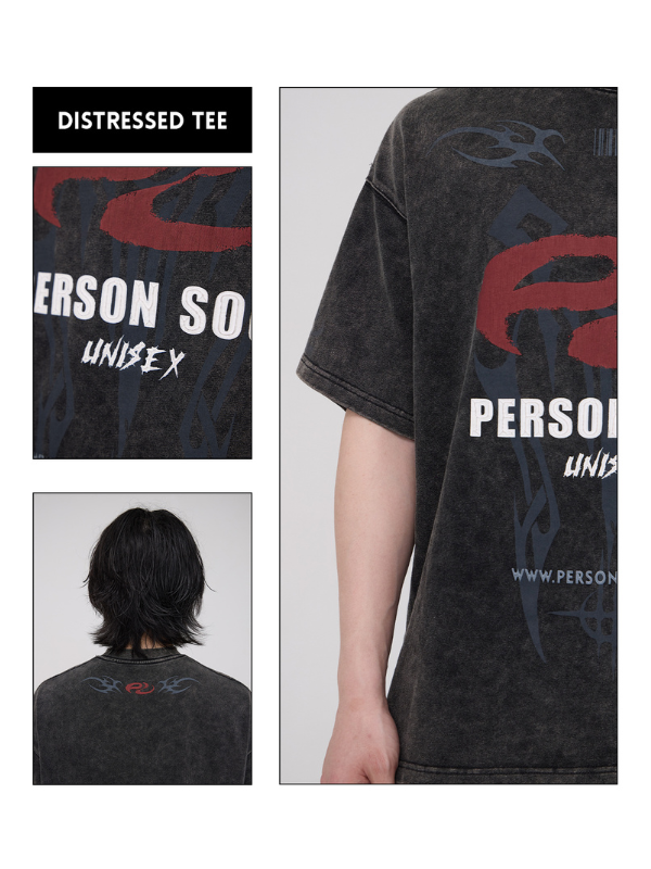 Vintage Wash Oversized Logo T-Shirt