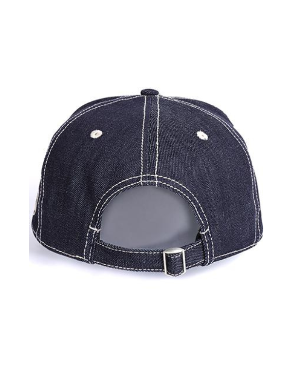 Denim Cartoon Graphic Cap