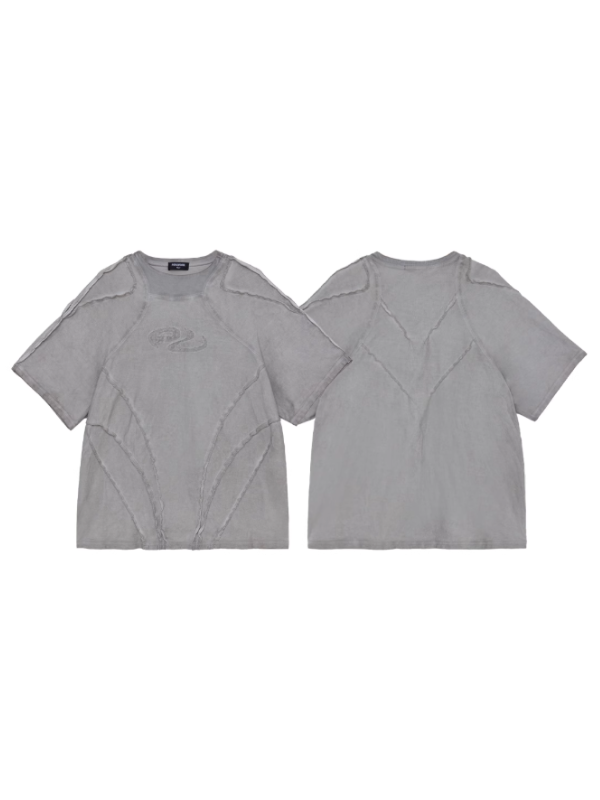 Distressed Structure Panel T-shirts