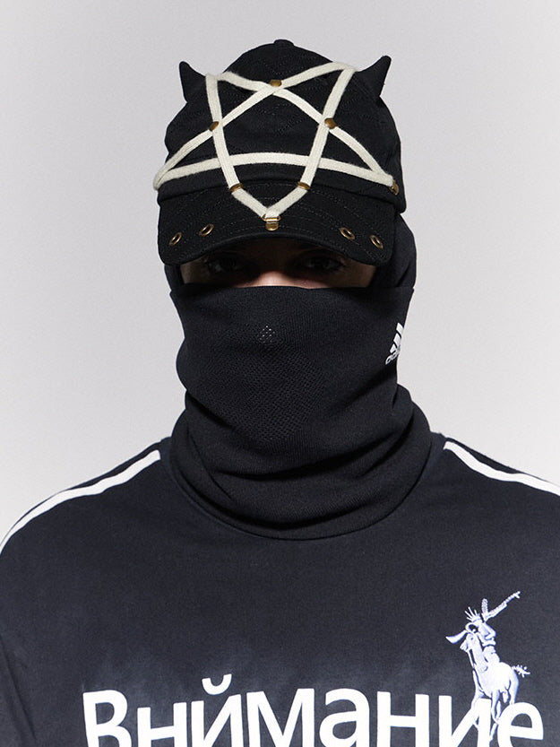 Pentagram Strap Devil Horn Cap