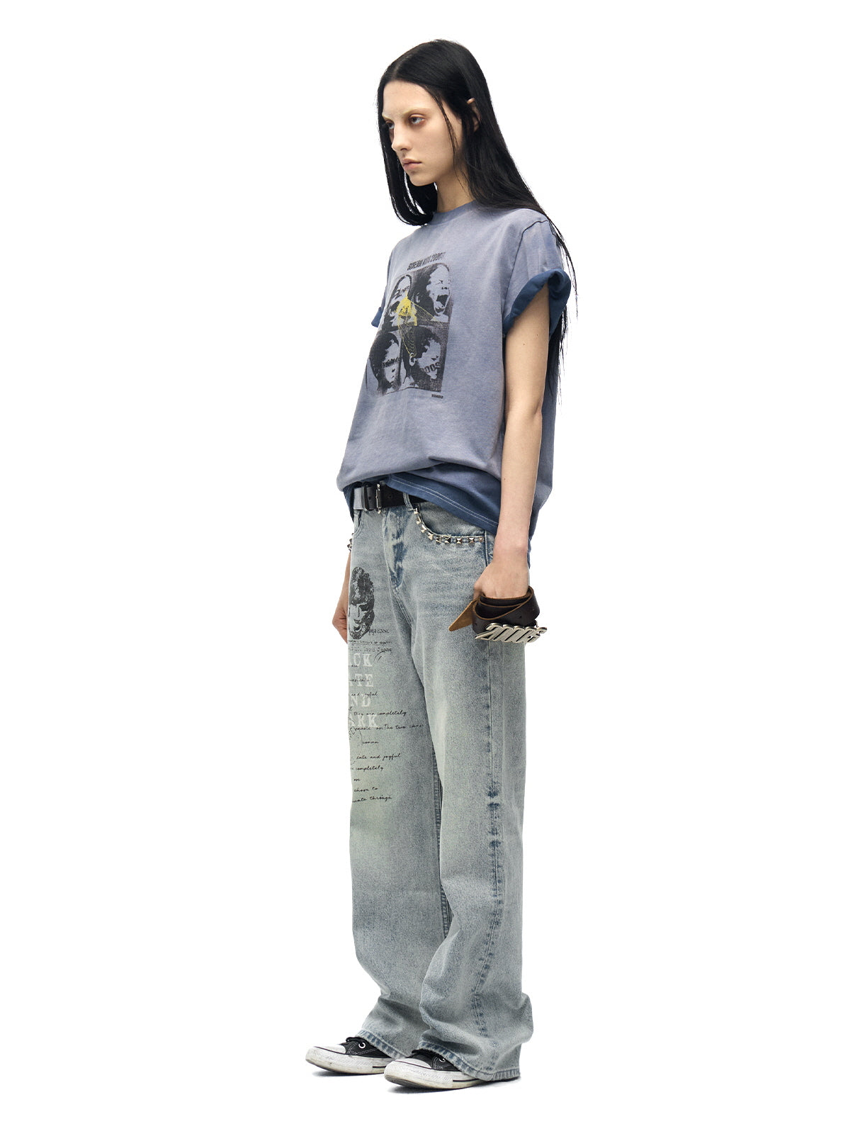 Washed Gradient Blue T-Shirt