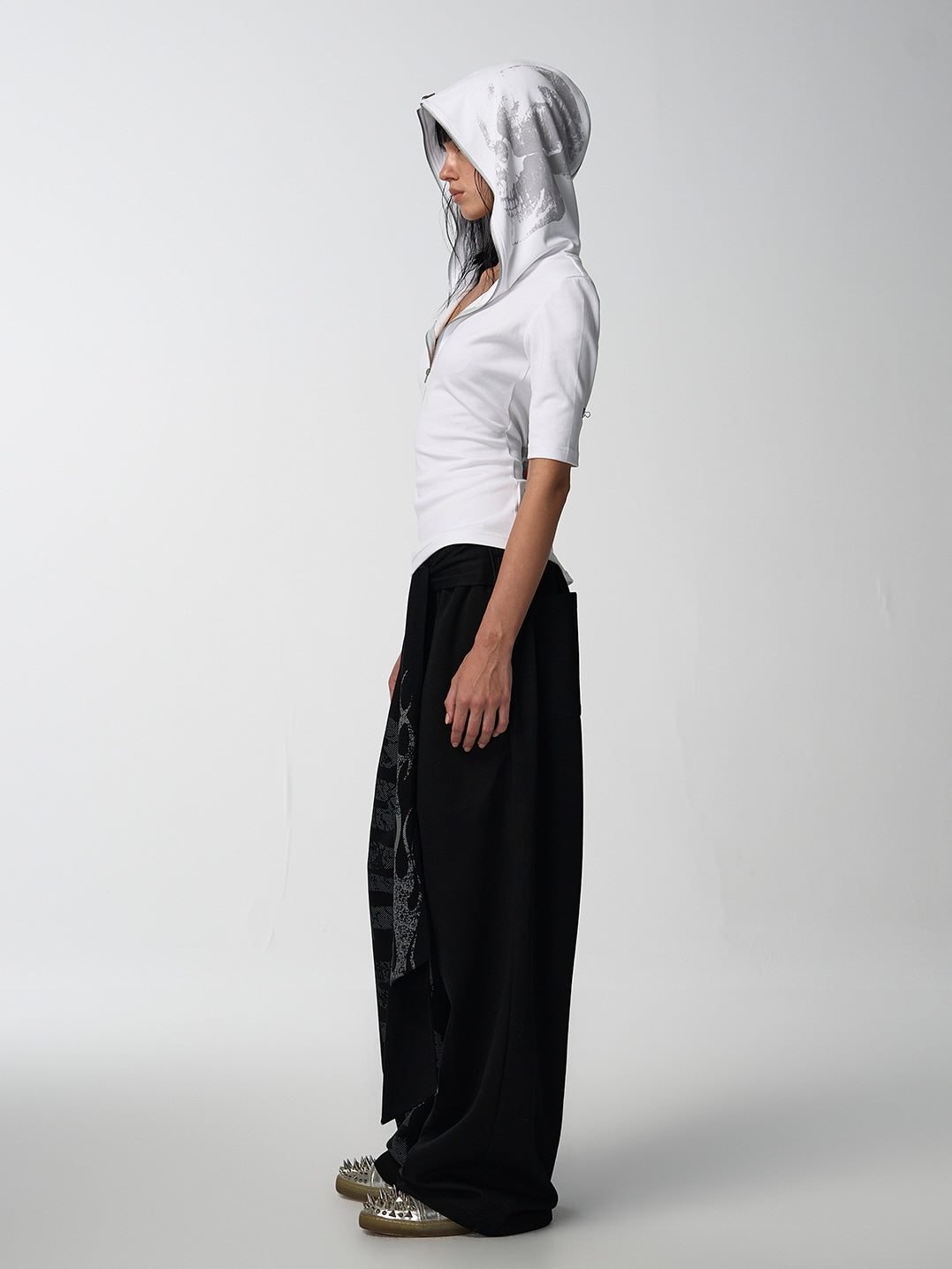 Flight Slogan Boxing Ribbon Flame Sweatpants