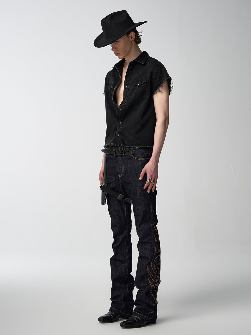 Tribal Stitch Bootcut Denim Jeans