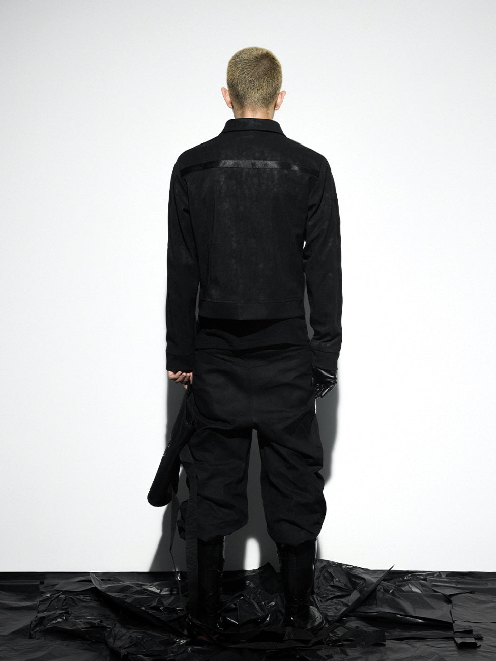 Industrial Strap Detail Trucker Jacket