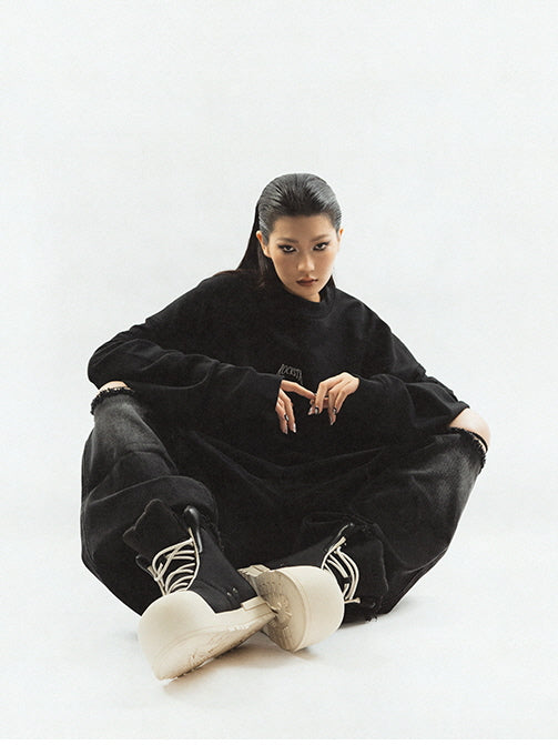 FVVO x ROCKSTA THICK SOLED HIGH TOP BOOTS　