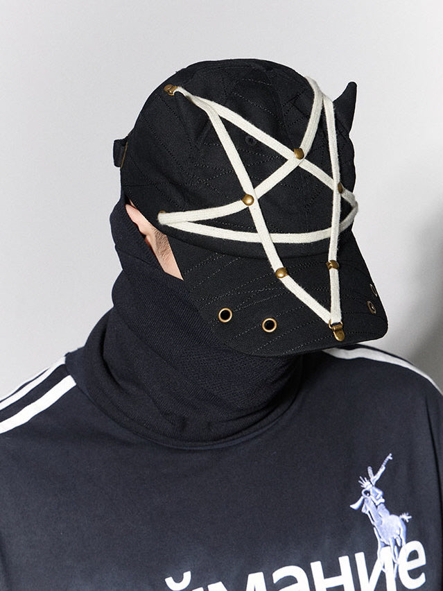 Pentagram Strap Devil Horn Cap