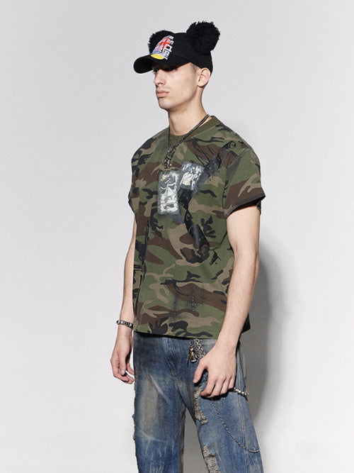 Combat Graphic Camo Tee