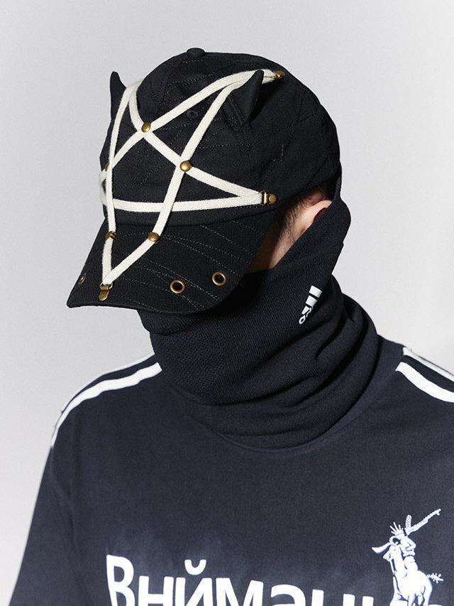 Pentagram Strap Devil Horn Cap