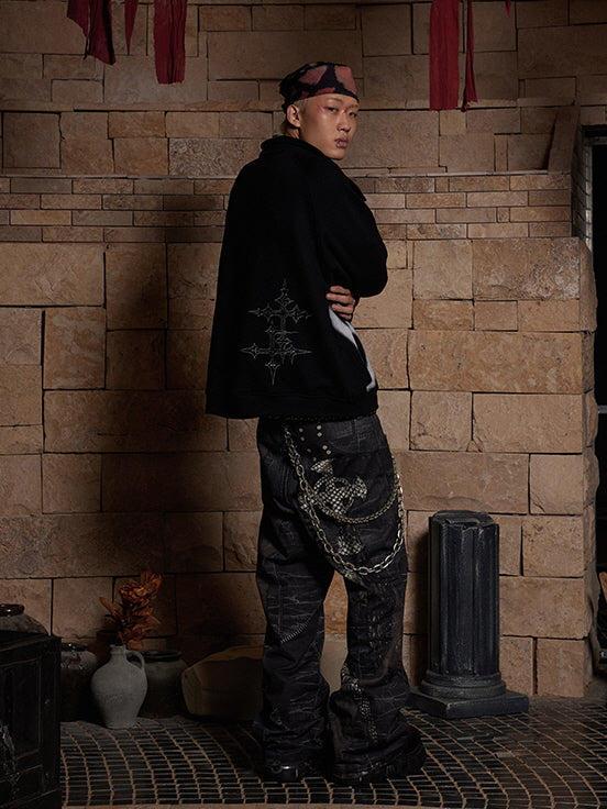 Crocodile Patchwork Jeans