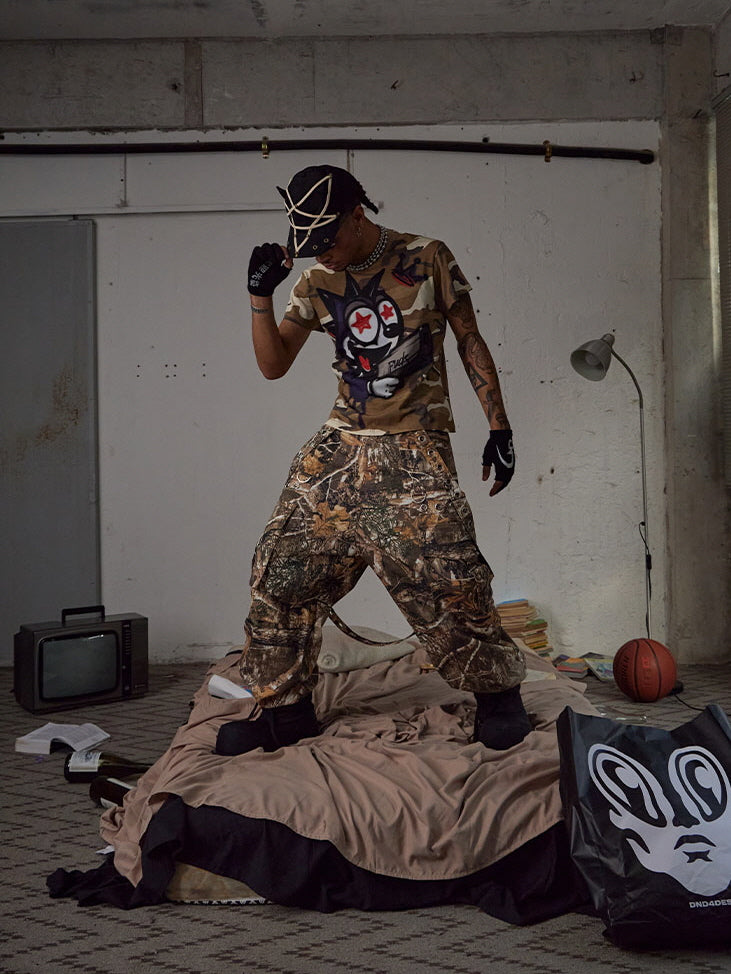 Graffiti Camouflage Graphic Tee