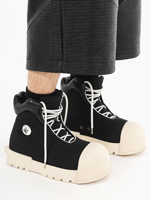 FVVO x ROCKSTA THICK SOLED HIGH TOP BOOTS　