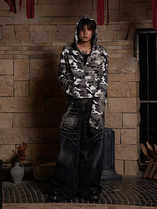 Urban Camouflage Dragon Hoodie