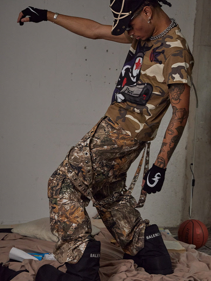 Graffiti Camouflage Graphic Tee