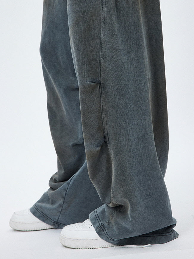 Fade Washed Wide Sweatpants