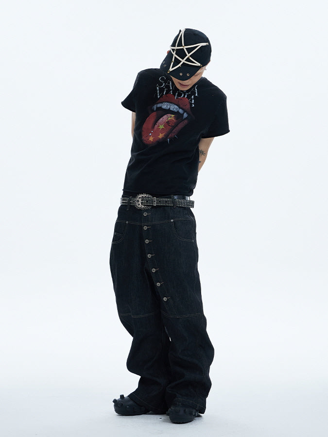 Santa Maria Vampire Tongue Graphic Tee