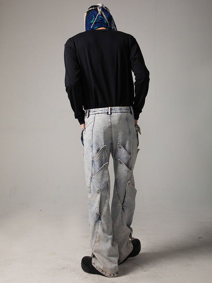 Artcore Washed Denim Trousers