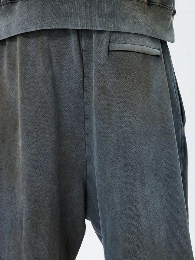 Fade Washed Wide Sweatpants