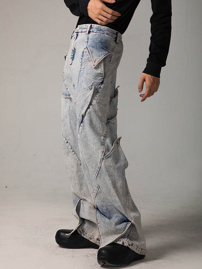 Artcore Washed Denim Trousers