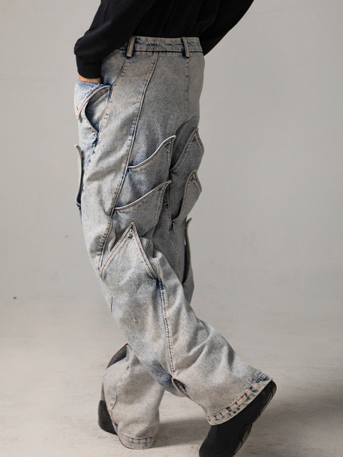 Artcore Washed Denim Trousers