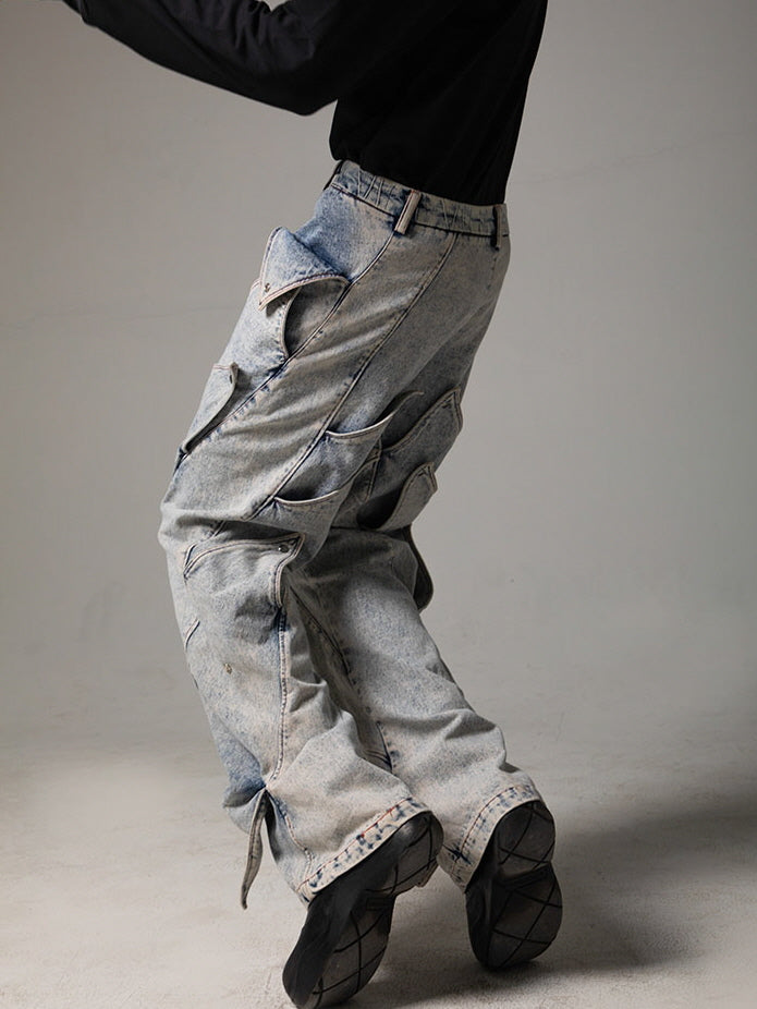 Artcore Washed Denim Trousers