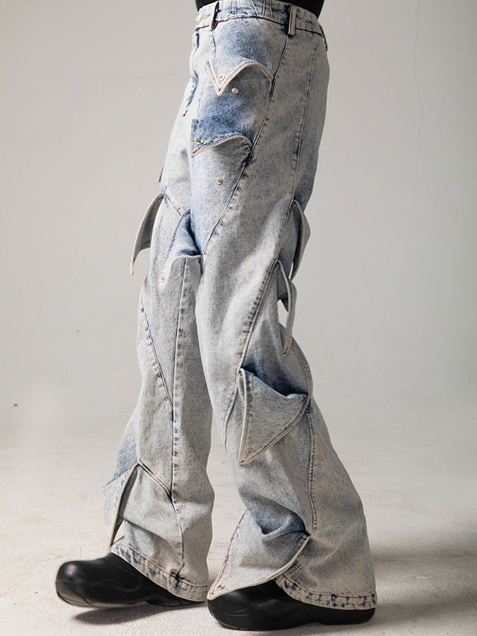 Artcore Washed Denim Trousers