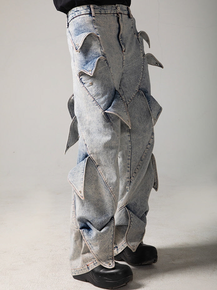 Artcore Washed Denim Trousers