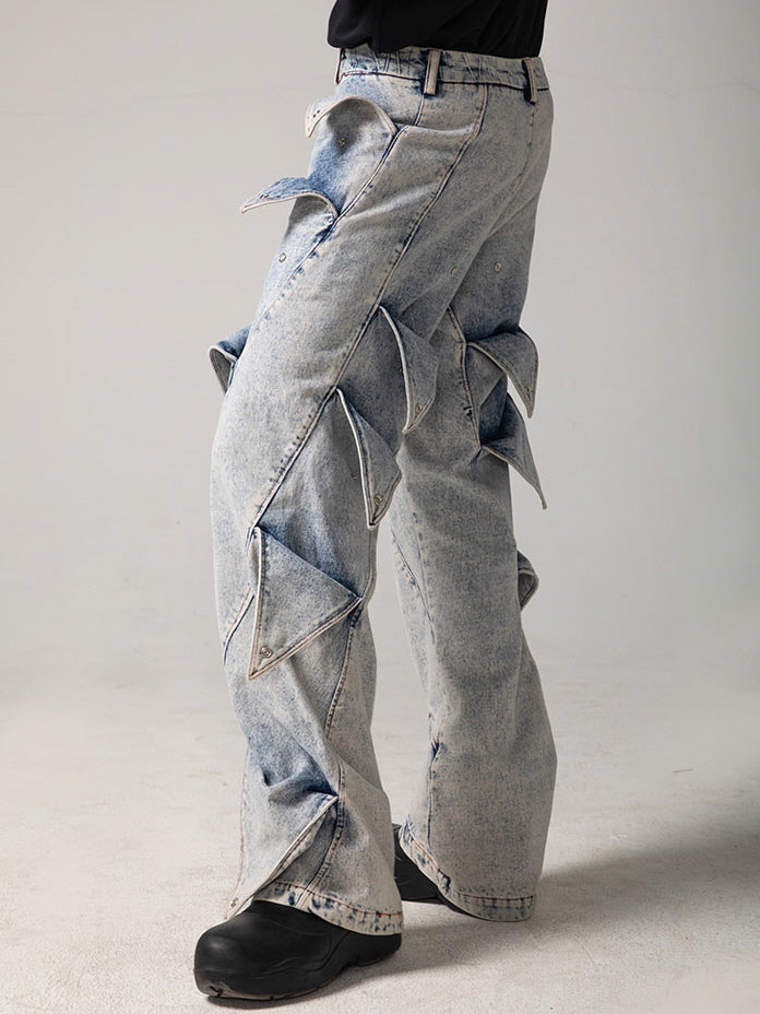 Artcore Washed Denim Trousers