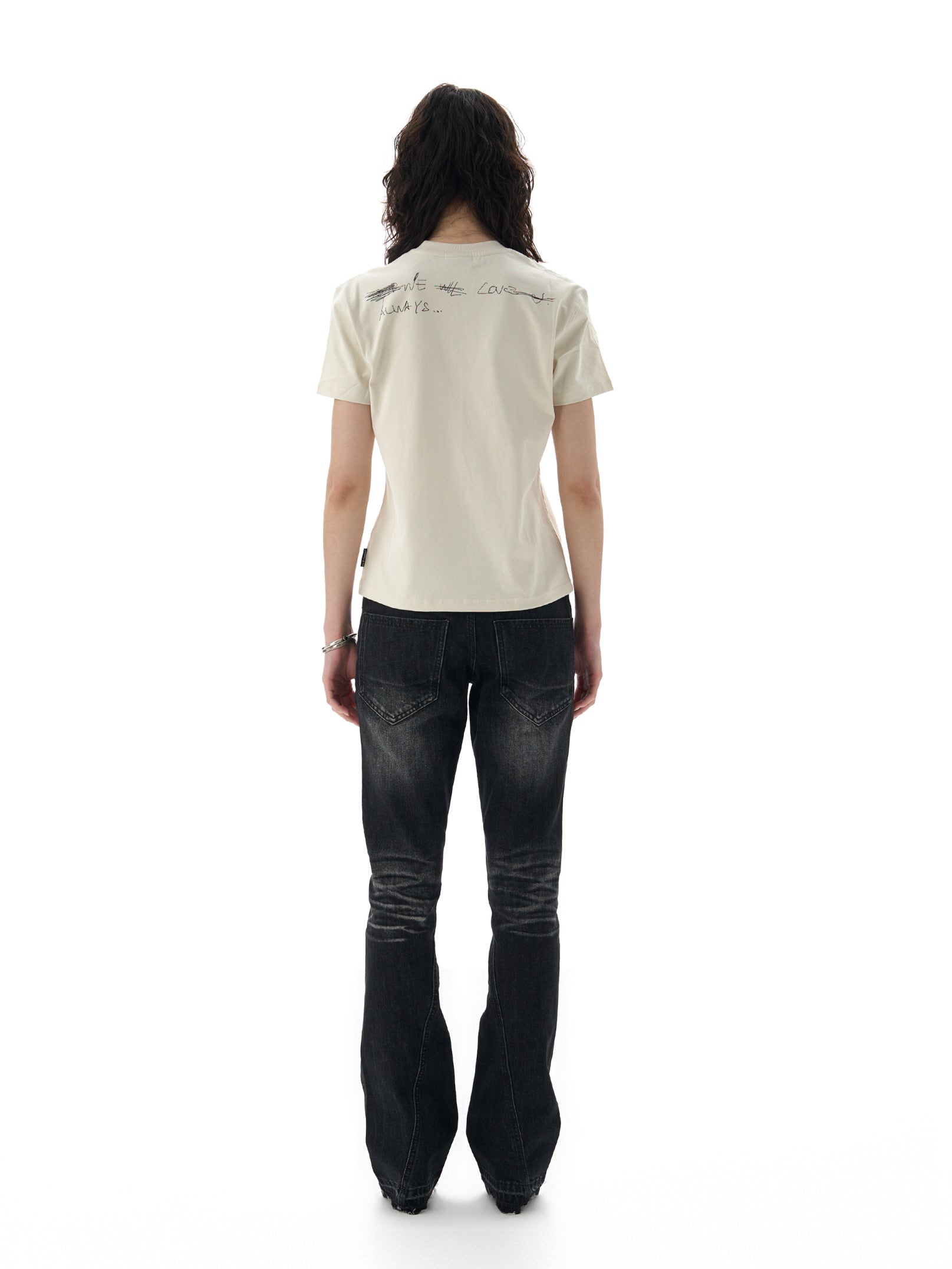 Burnt Guitar Graphic Cotton T-Shirt