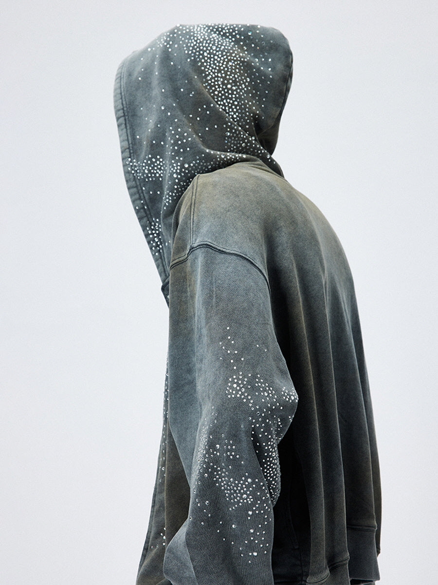 Galaxy Dust Crystal Zip Hoodie