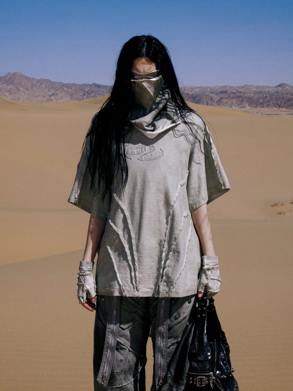 Distressed Structure Panel T-shirts