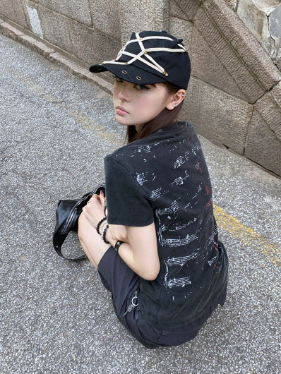 Pentagram Strap Devil Horn Cap