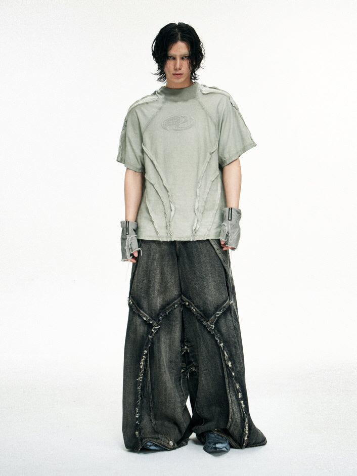 Extreme Curve Destroyed Denim Pants