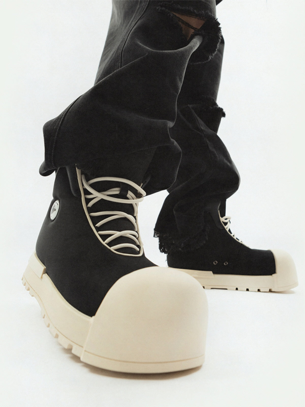 FVVO x ROCKSTA THICK SOLED HIGH TOP BOOTS　