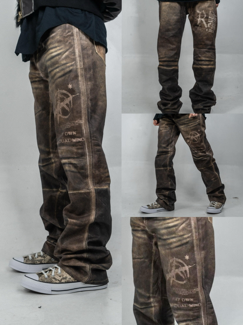 Anarchy Washed Vintage Straight Pants