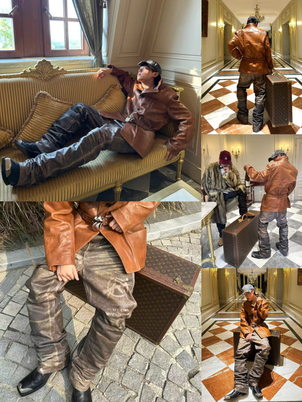 Anarchy Washed Vintage Straight Pants