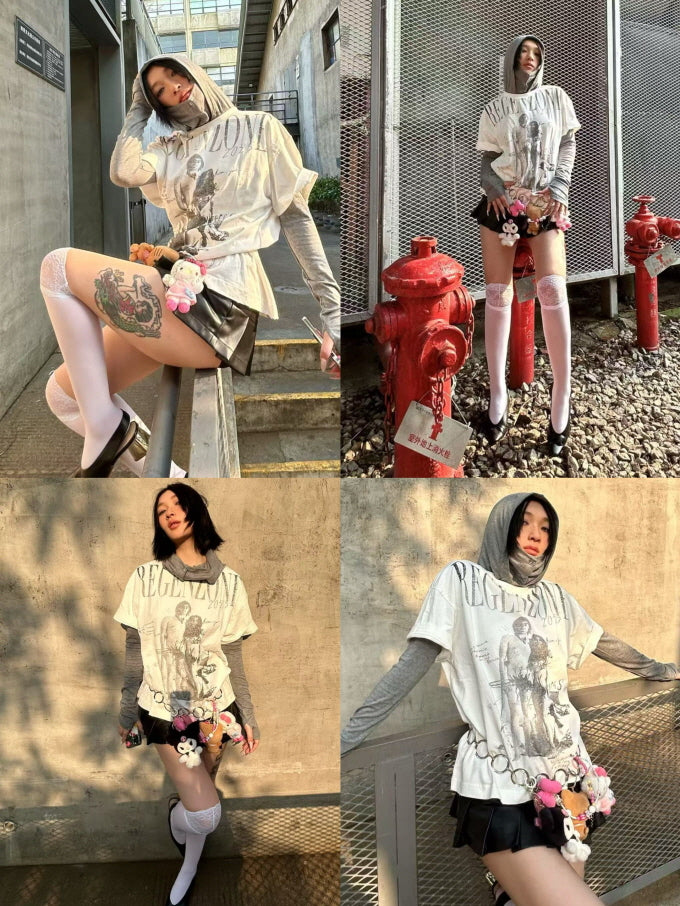Graphic Print Oversized T-Shirt