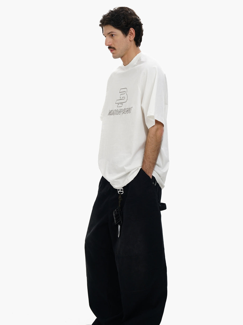 Oversized Logo Embroidery T-Shirt