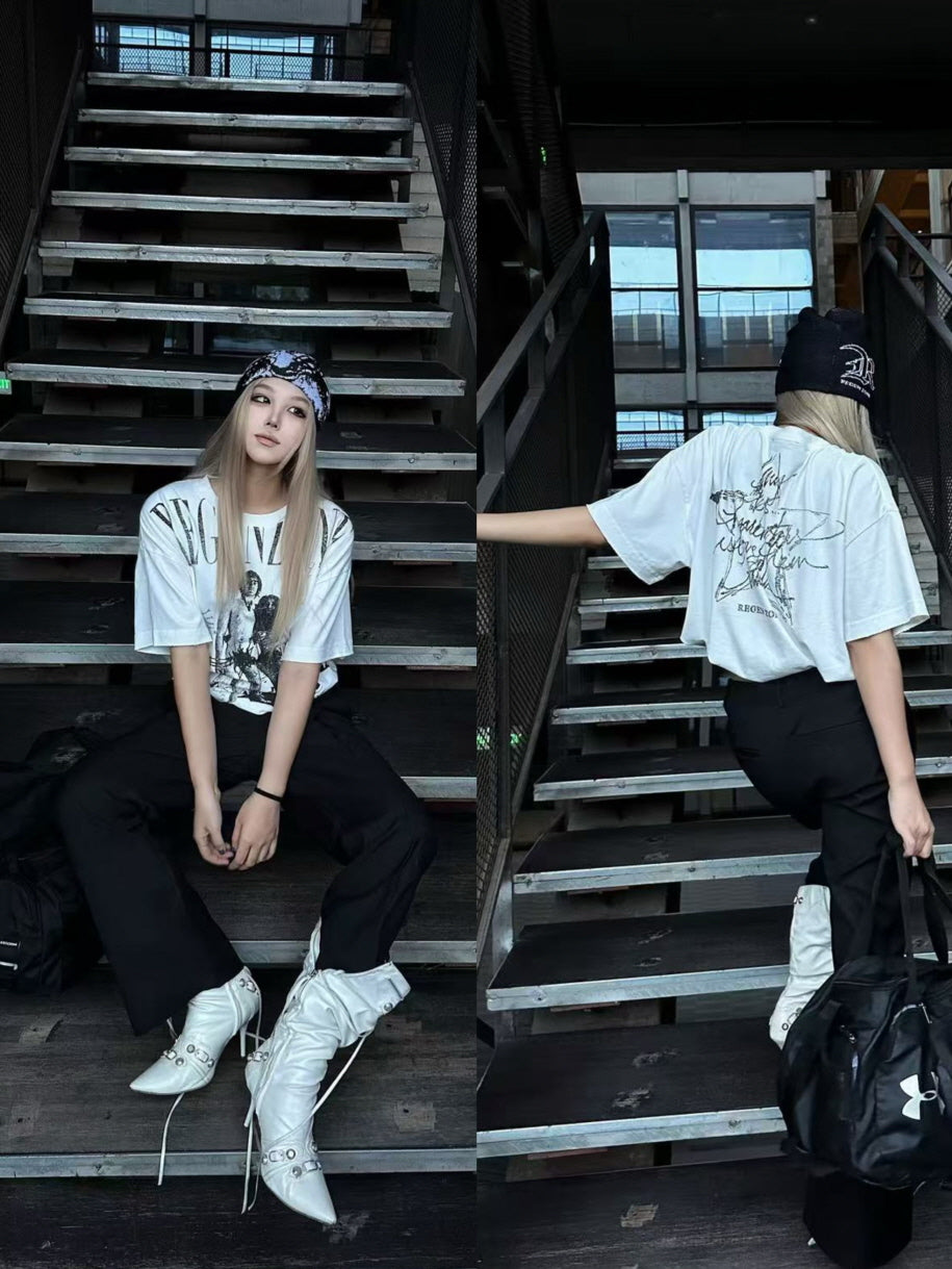 Graphic Print Oversized T-Shirt