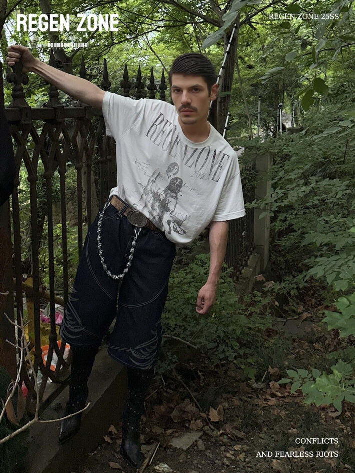 Graphic Print Oversized T-Shirt