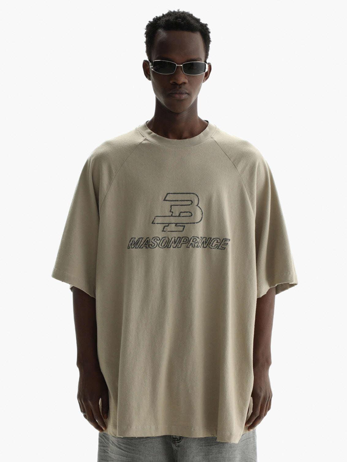 Oversized Logo Embroidery T-Shirt