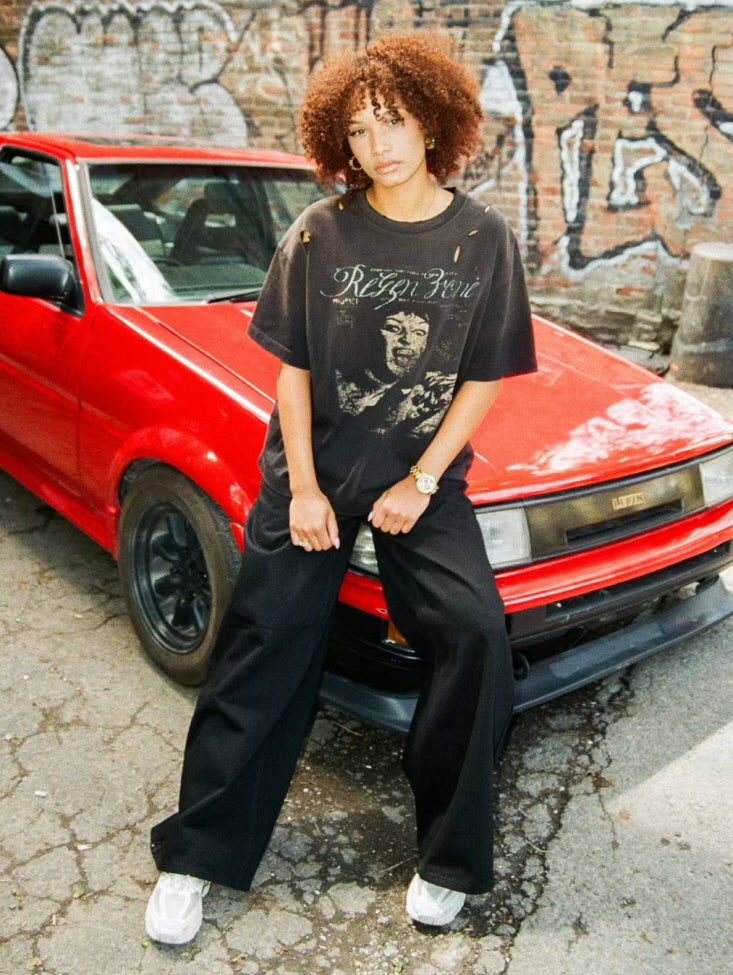 Distressed Graphic Band T-Shirt