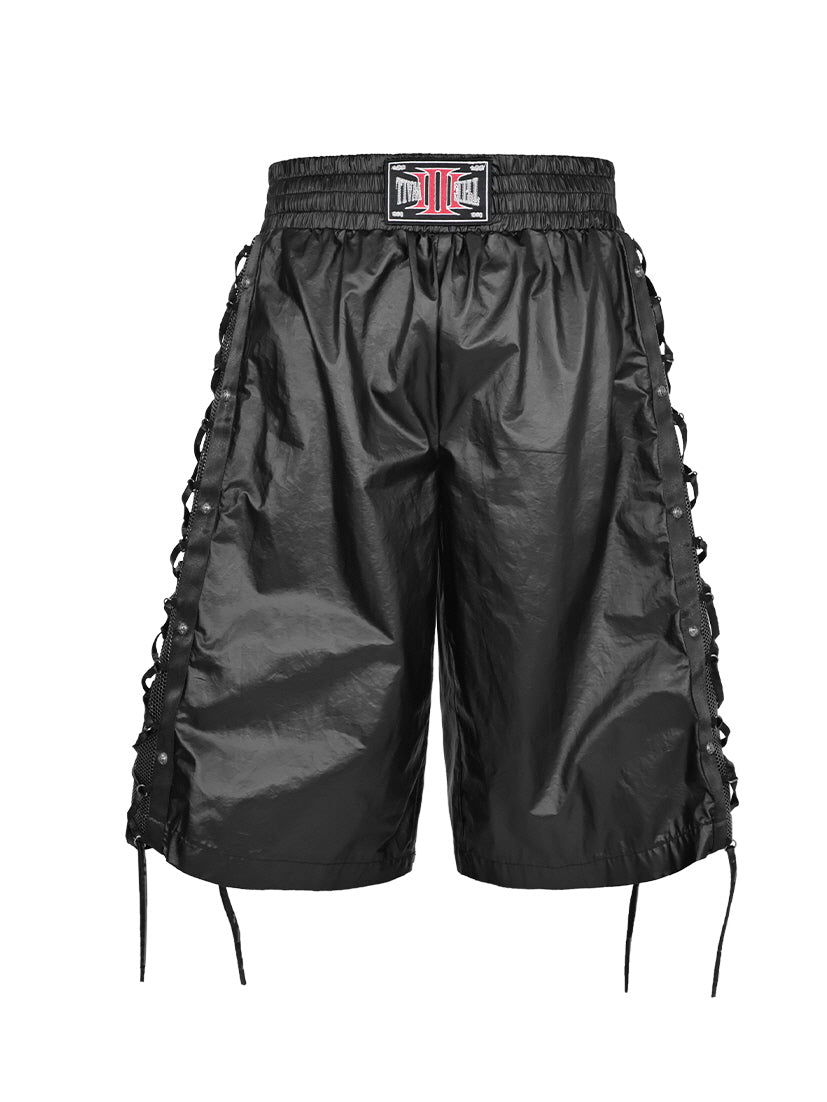 Tactical Mesh Lace-Up Short Pants