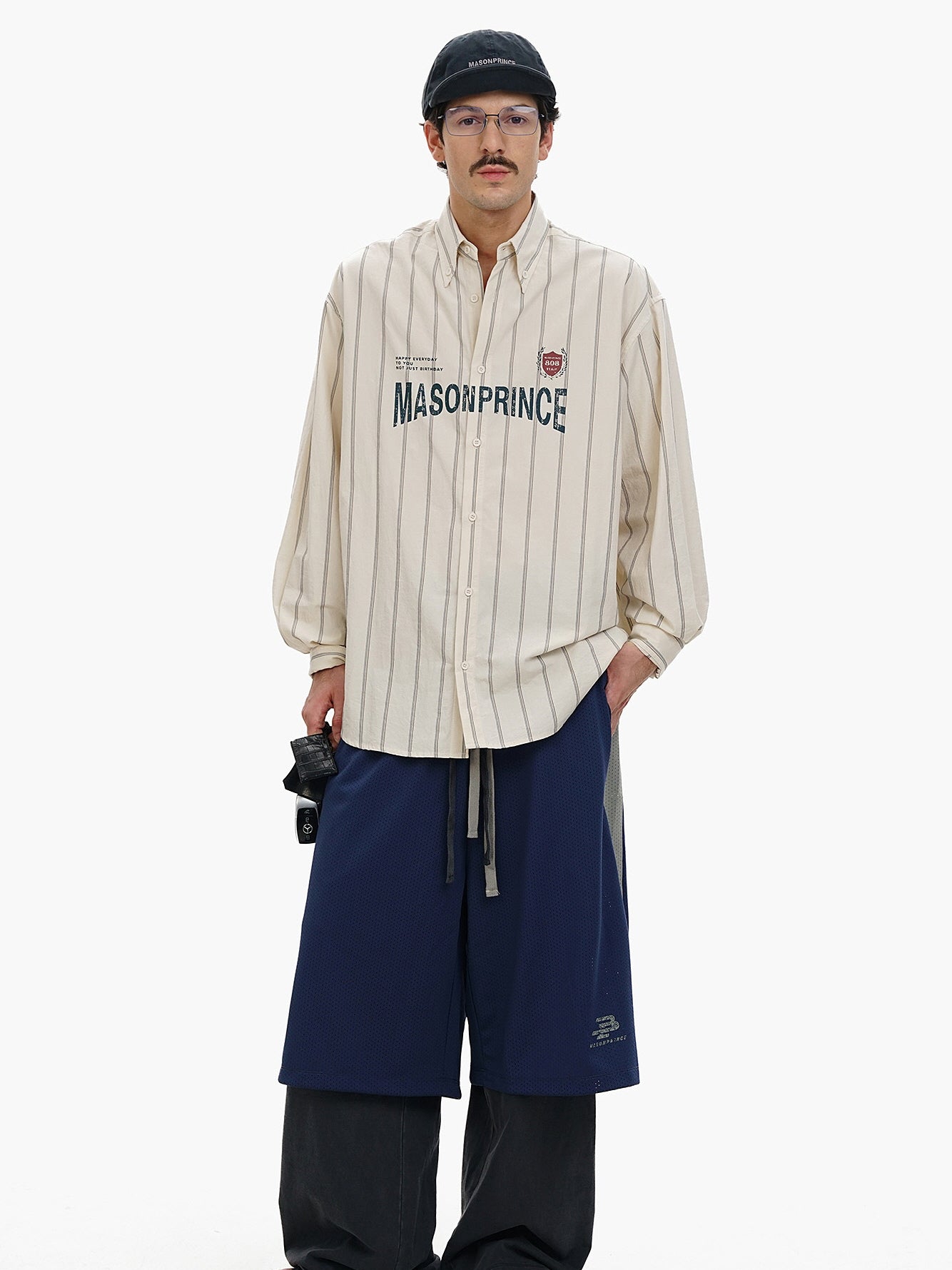 MasonPrince Stripe Logo Shirt
