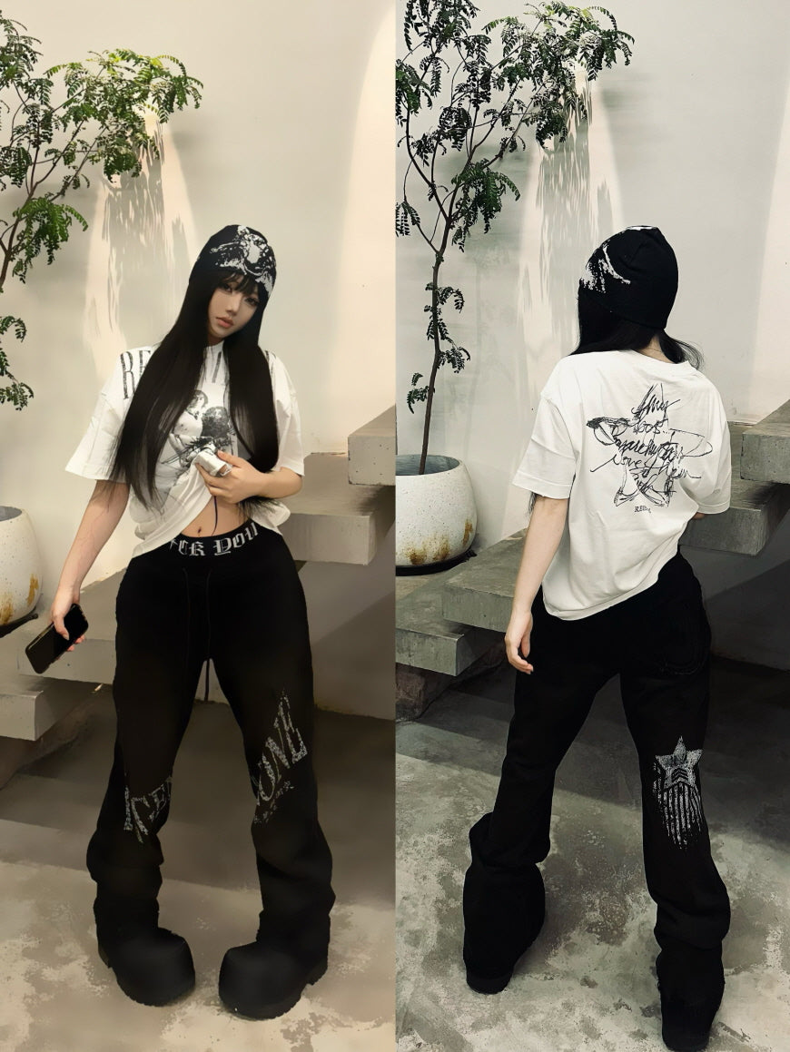 Graphic Print Oversized T-Shirt