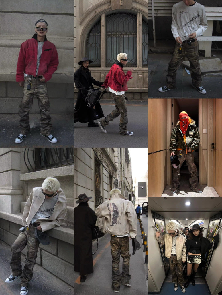 Anarchy Washed Vintage Straight Pants