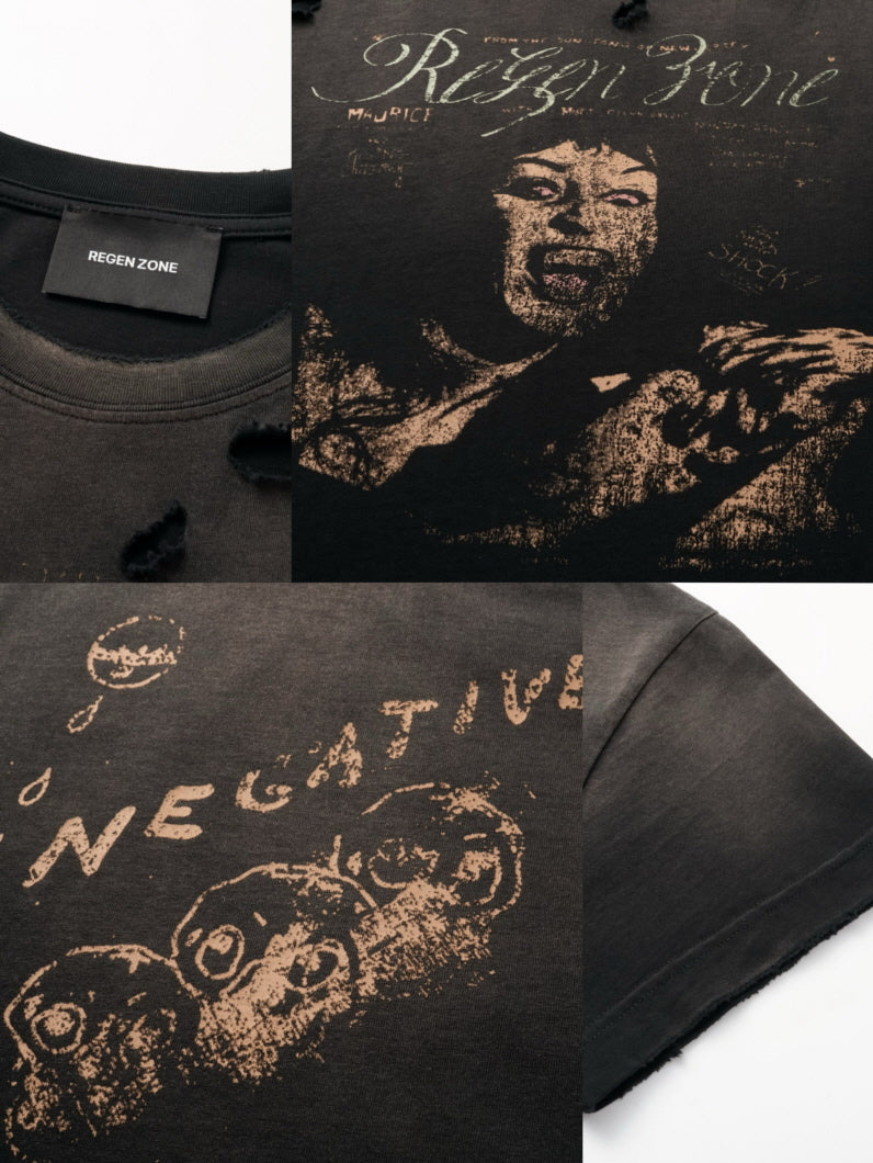 Distressed Graphic Band T-Shirt
