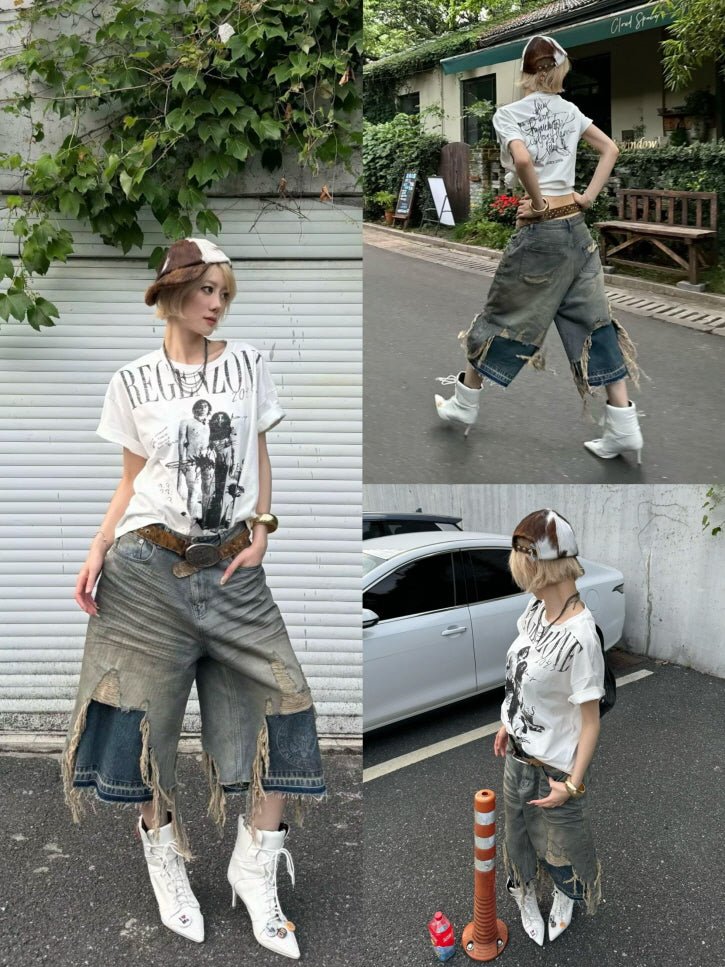 Graphic Print Oversized T-Shirt