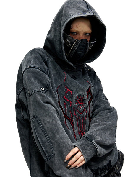 Grommet Washed Graphic Hoodie