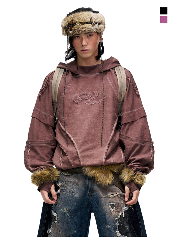 Raw Seam Deconstruction Hoodie